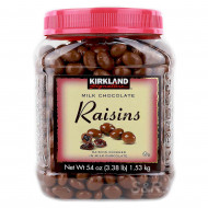 Kirkland Signature Milk Chocolate Covered Raisins 1.53kg 